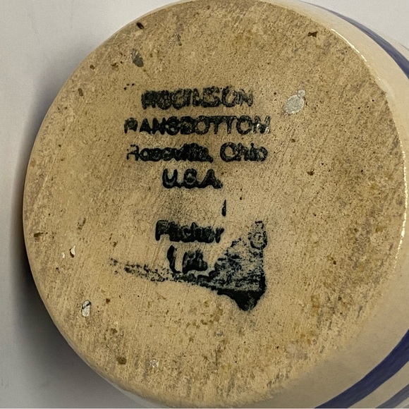 Robinson Ransbottom Pottery Hand Painted Hummingbird Flowers Vintage 4.75” Sign - Picture 5 of 16